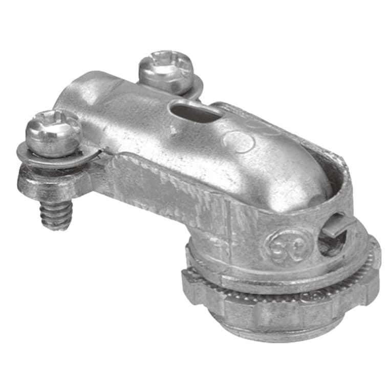 Zinc 1/2" 90 Degree Angle Connector