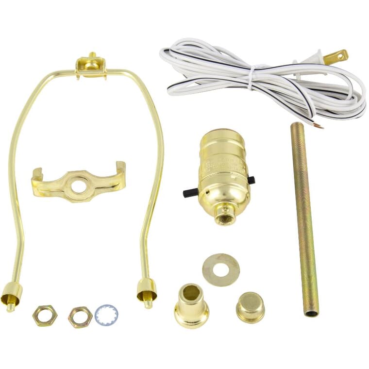 Lamp Kit with 8' Cord & 8" Harp