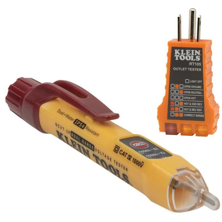 Multi-Meter Test Kit - with Receptacle Tester