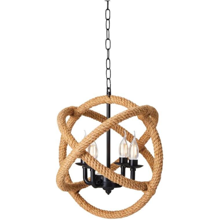16" Hanging Chandelier - Battery Operated + Remote