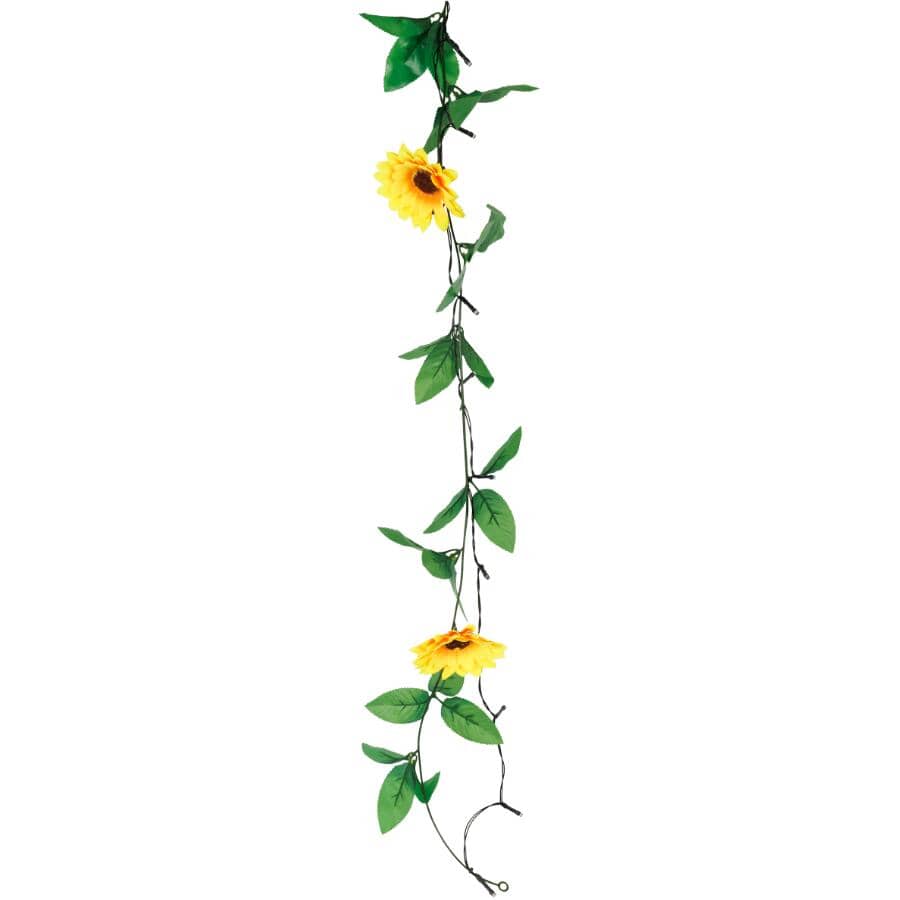 MOONRAYS Sunflower Garland Solar Light Set | Home Hardware