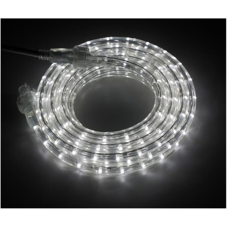 LED Round Rope Light - White, 15'