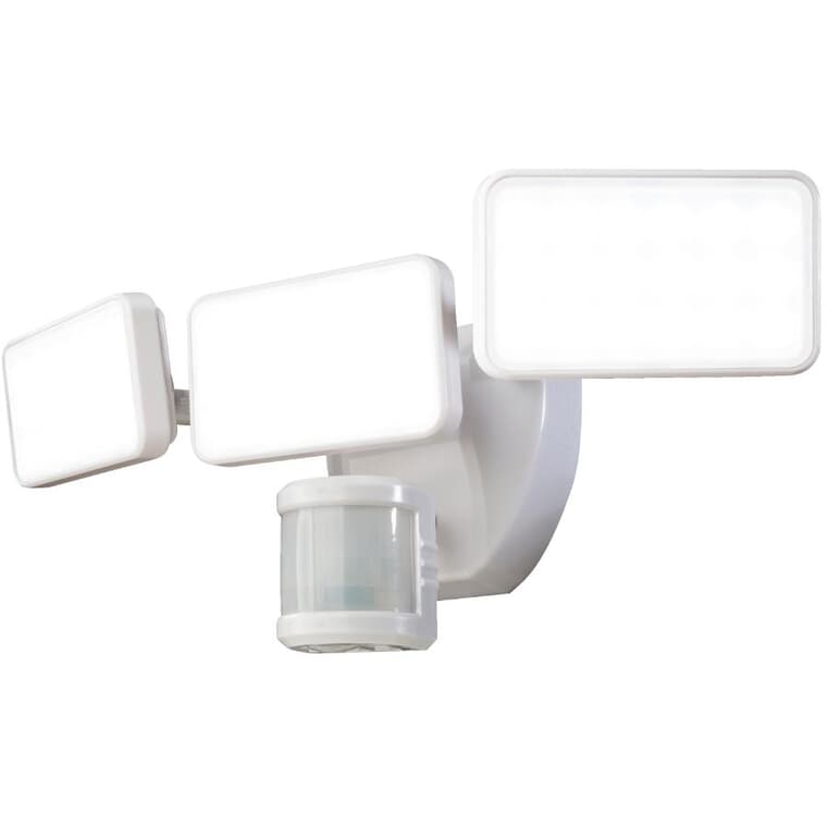 Luminaire de sécurité Dualbrite à 3 DEL, avec détecteur de mouvement à 240 degrés, blanc