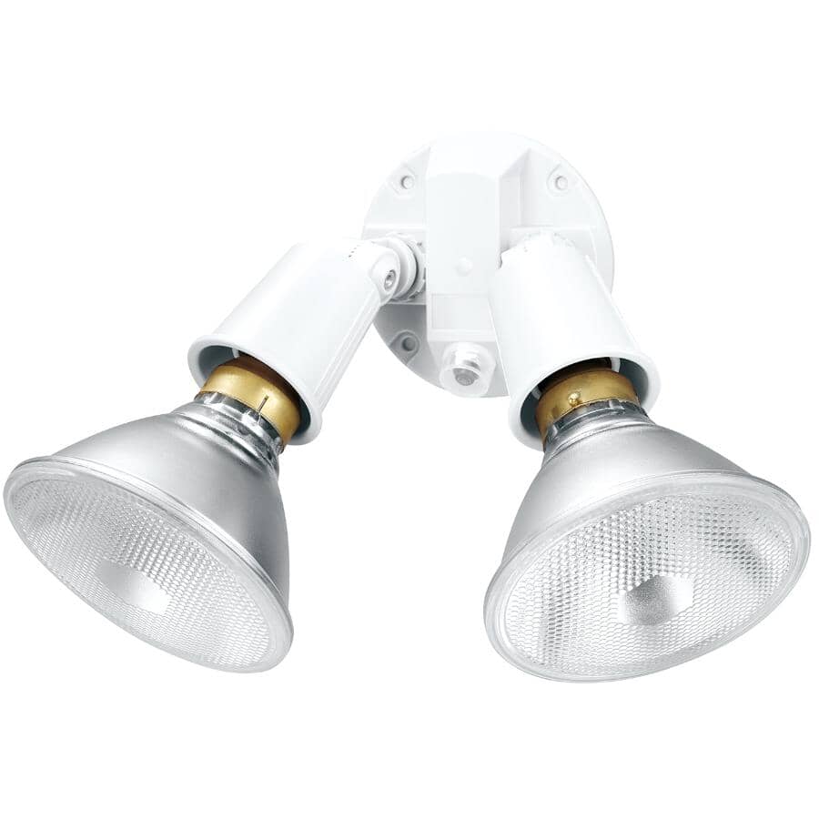 Globe Electric 88018 Dusk To Dawn LED Night Light – 2-Pack, White Cylinder, 5000K Bright Daylight, Energy-Saving Automatic Sensor