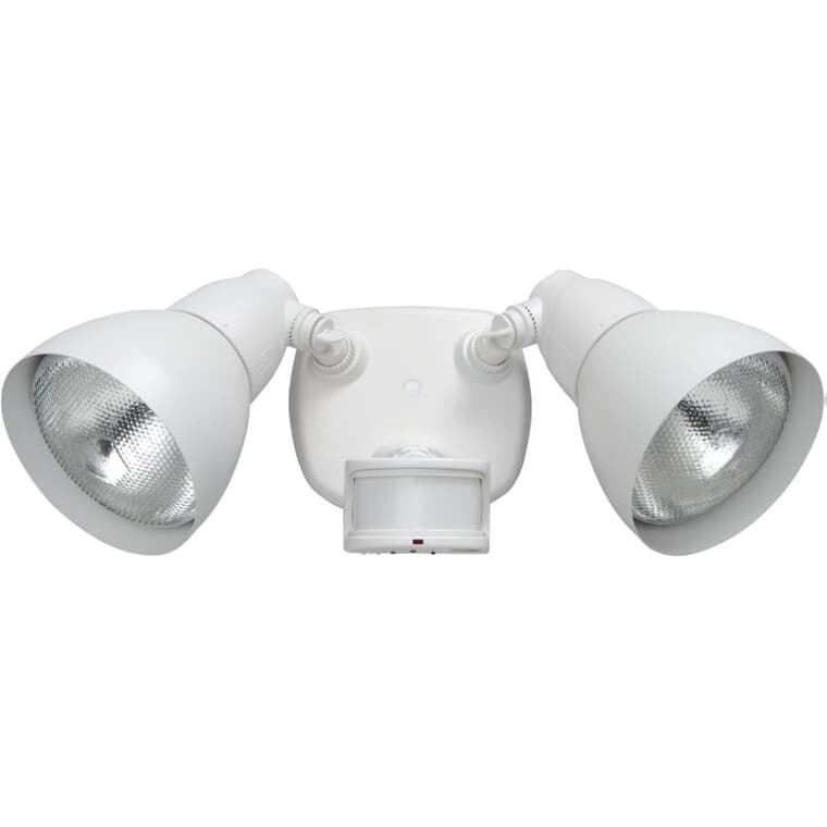 DualBrite 2 Light 270 Degree Motion Detector Security Light - White, 120W