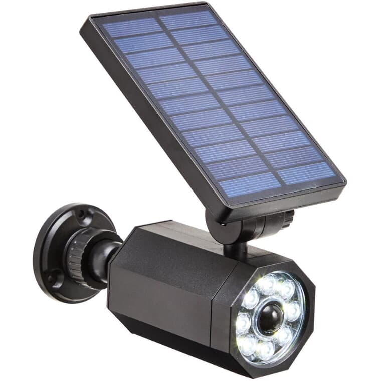 Bionic Spotlight Solar Powered 8 LED Motion Detector Security Light - Black