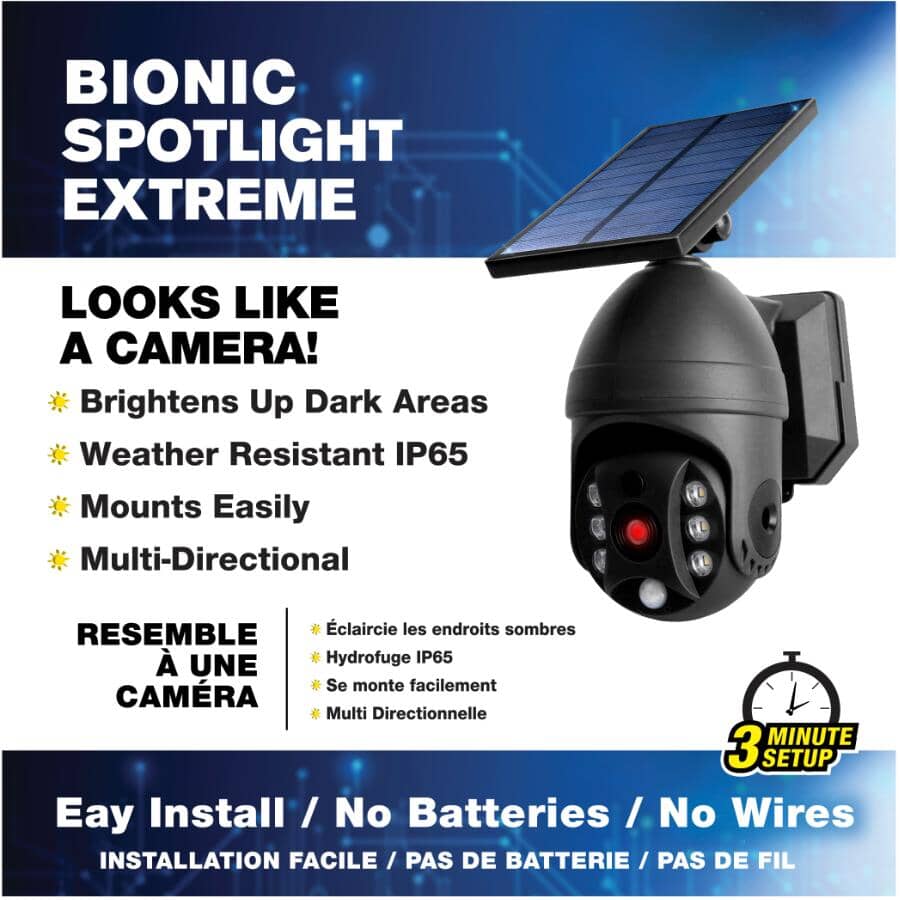 BELL & HOWELL Bionic Spotlight Extreme Solar Powered Motion Sensor ...