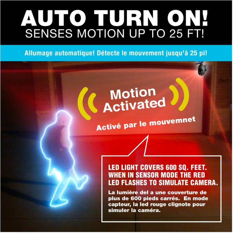 BELL & HOWELL Bionic Spotlight Extreme Solar Powered Motion Sensor ...