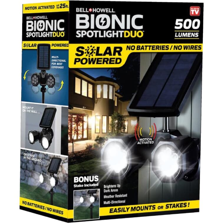 Bionic SpotlightDuo Solar Motion Sensor Security Light