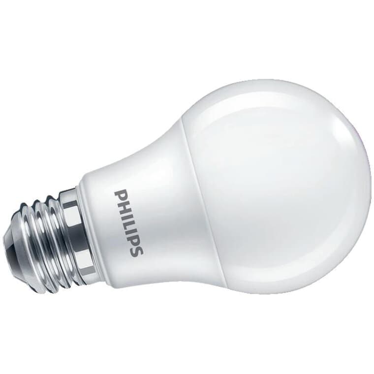 9W A19 Medium Base Daylight LED Light Bulbs Non-Dimmable - 6 Pack