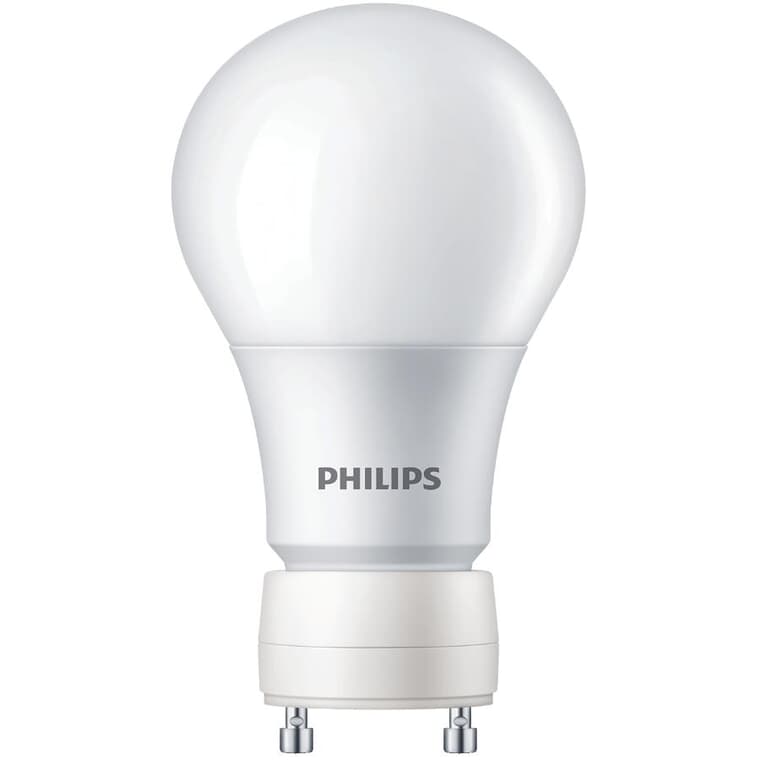 Ampoule à DEL A19 de 8,8 W à culot GU24, blanc brillant