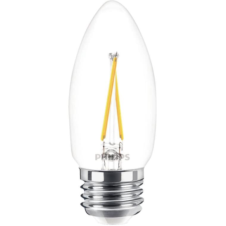 40W Ultra Definition Chandelier Daylight Medium Base Dimmable LED Light Bulbs - 3 Pack