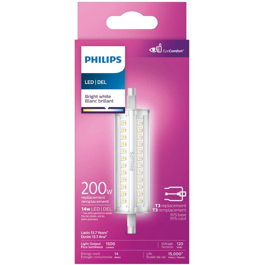 T3 Rsc Led PHILIPS 14W T3 R.S.C Base Bright White LED Light Bulb | Home Hardware