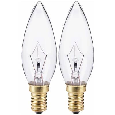 B9 European Base Clear Chandelier Light Bulb 40w Home Hardware B9 European Base Clear Chandelier Light, 40w Chandelier Light Bulbs