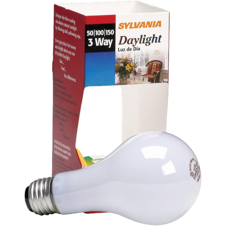 50W/100W/150W A21 Medium Base Daylight 3-Way Bulb