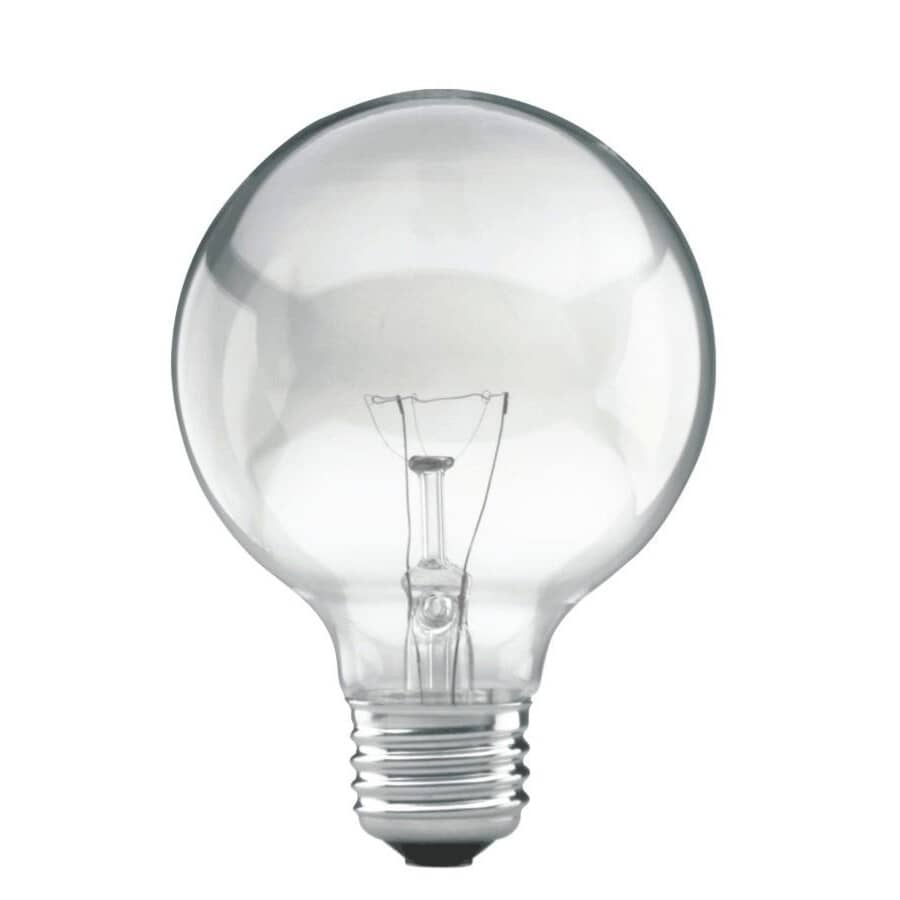 Reactor 40W Clear Medium Base Clear Globe Light Bulbs | Home Hardware