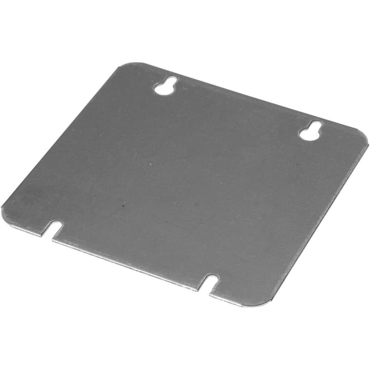 4-11/16" Square Flat Blank Receptacle Cover