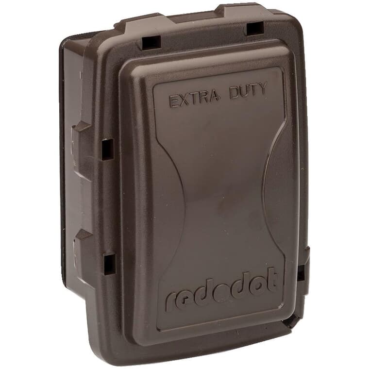 1 Gang Medium While-In-Use Weatherproof Extra Duty Bronze Receptacle Cover