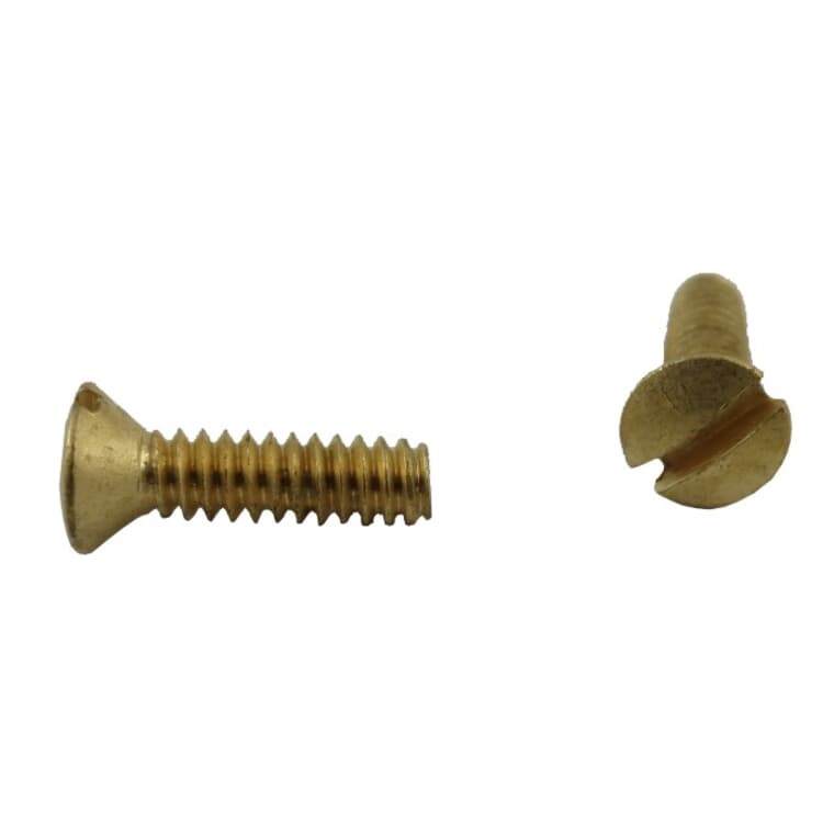 5 Pack Brass Oval Switch/Receptacle Electrical Plate Screws