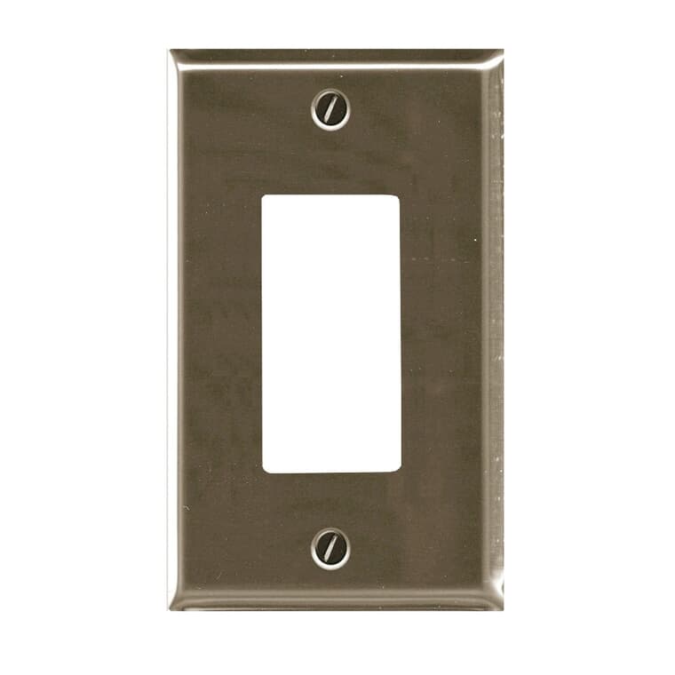 1 Device Brushed Nickel Switch Plate