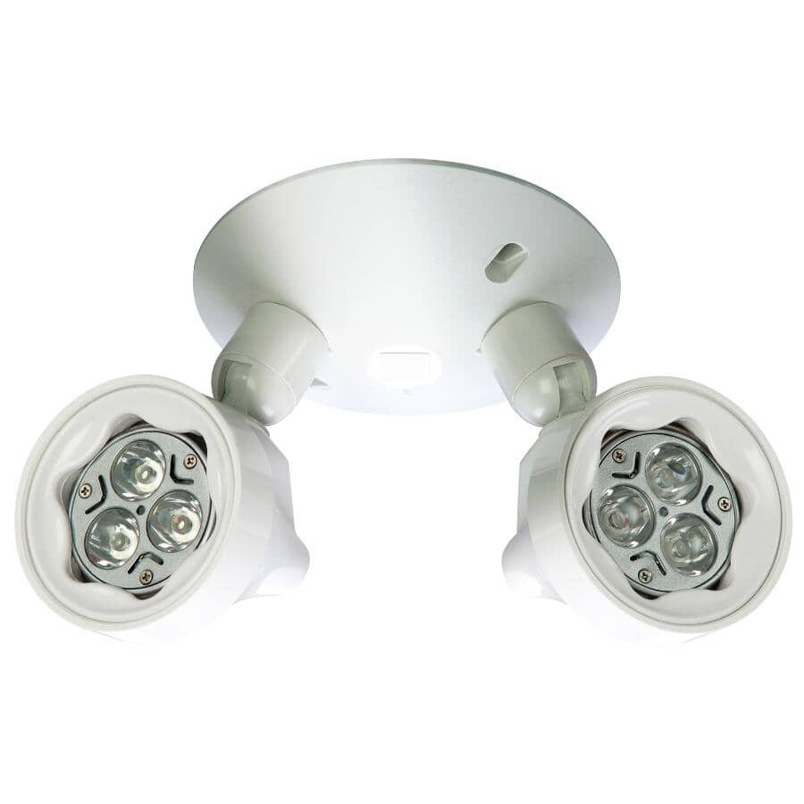 EMERGI-LITE:2 Light LED Security Light with 300 Degree Rotation Swivel