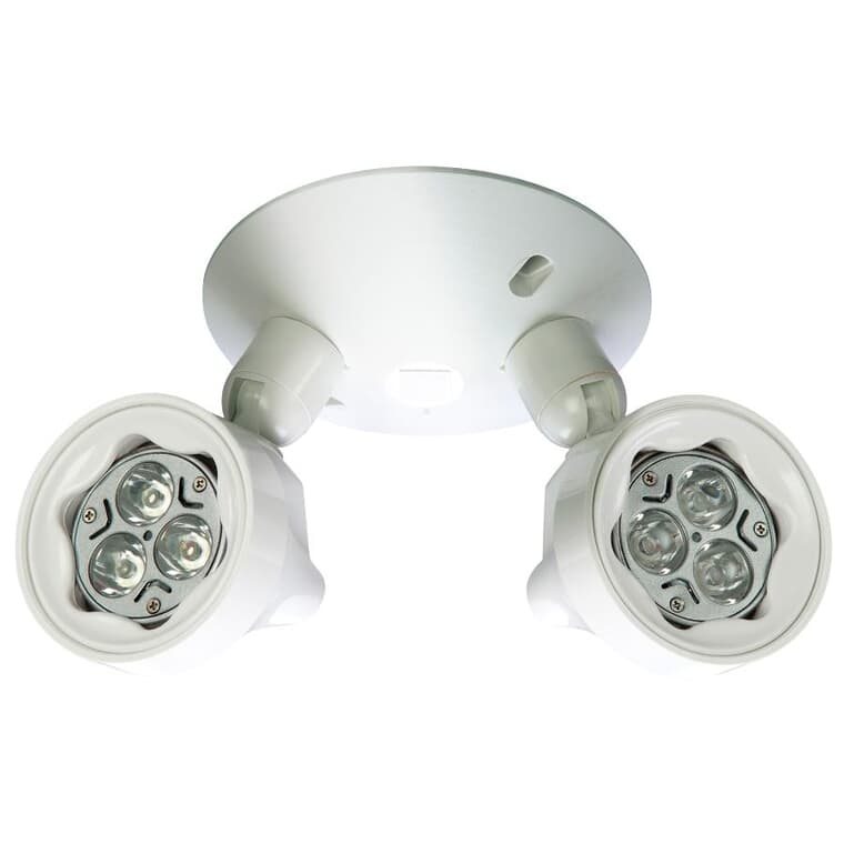 2 Light LED Security Light with 300 Degree Rotation Swivel