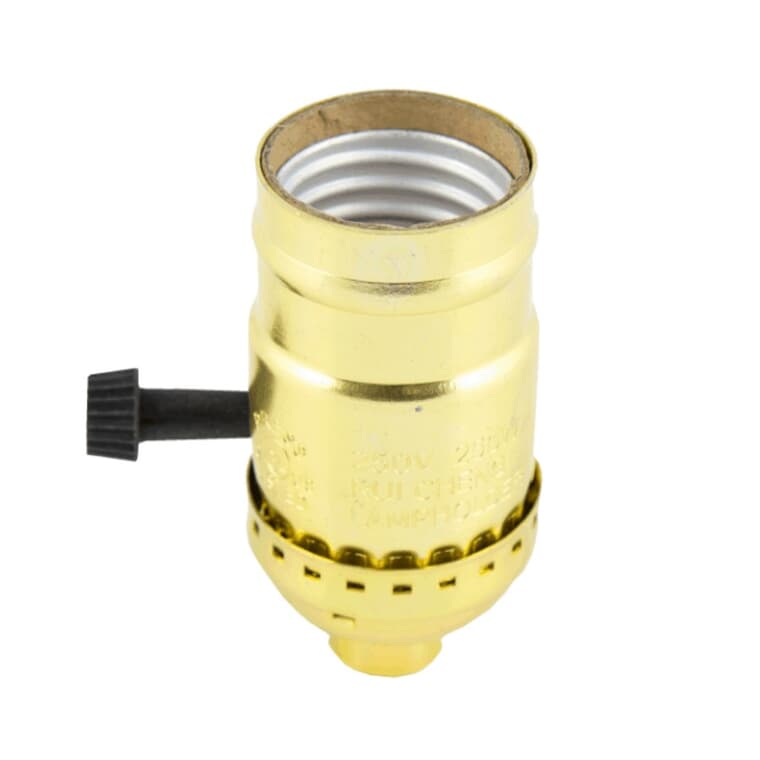 Phenolic Brass Tri-Light Light Socket