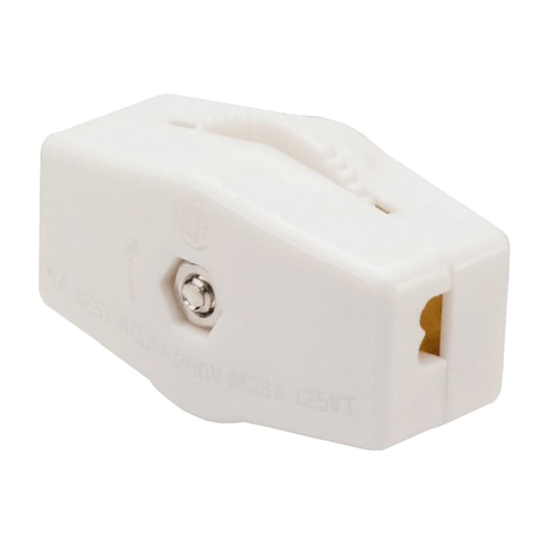 Interrupteur de cordon rotatif, blanc