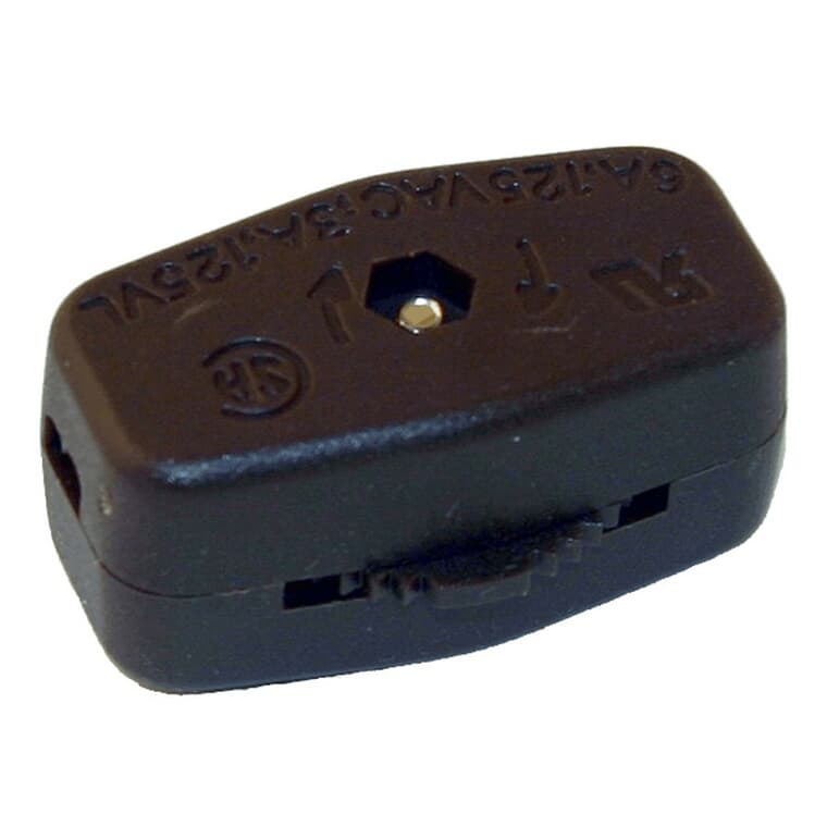 Interrupteur de cordon rotatif, brun