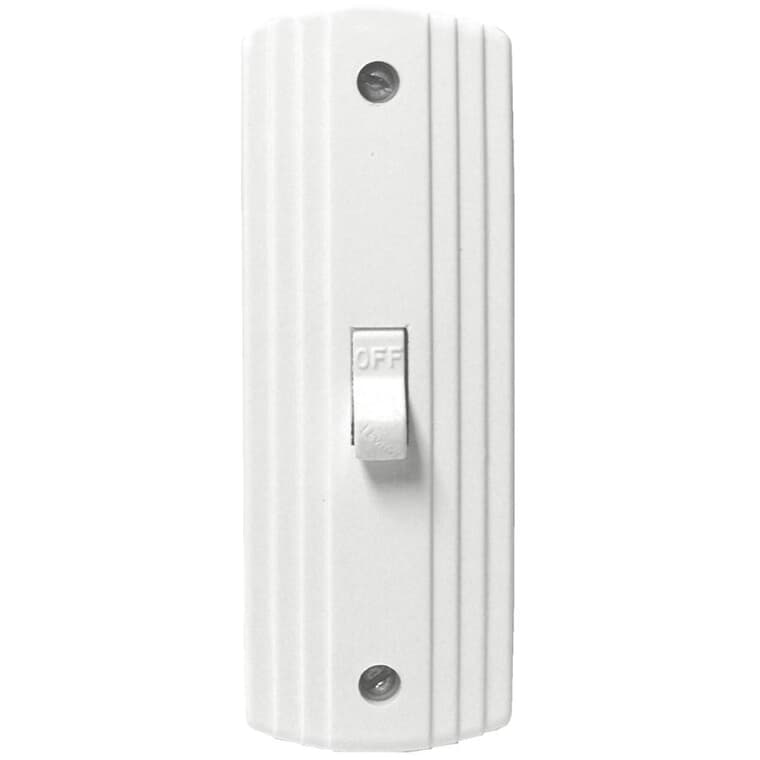 Single Pole White Surface Toggle Switch