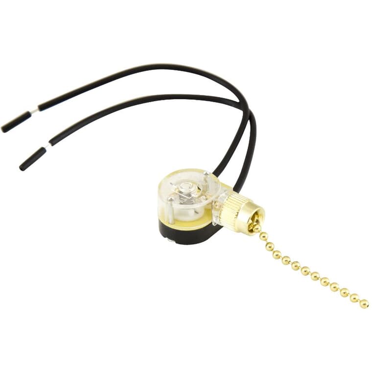 Brass Pull Chain Canopy Switch
