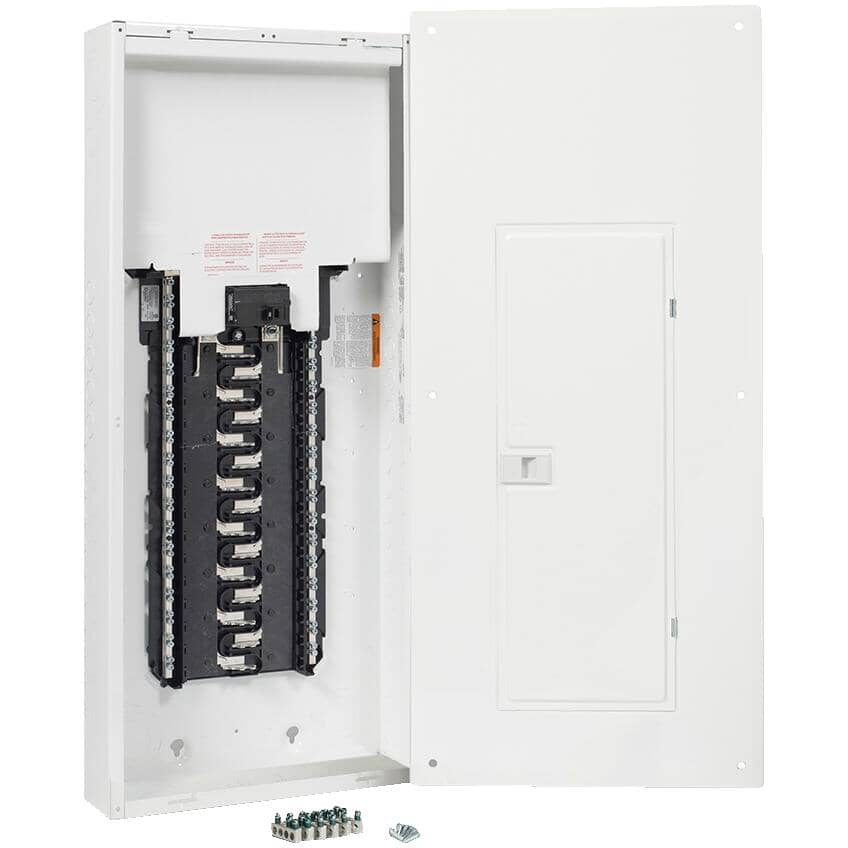 SCHNEIDER ELECTRIC Homeline 100 Amp Loadcentre with Panel & Breaker ...