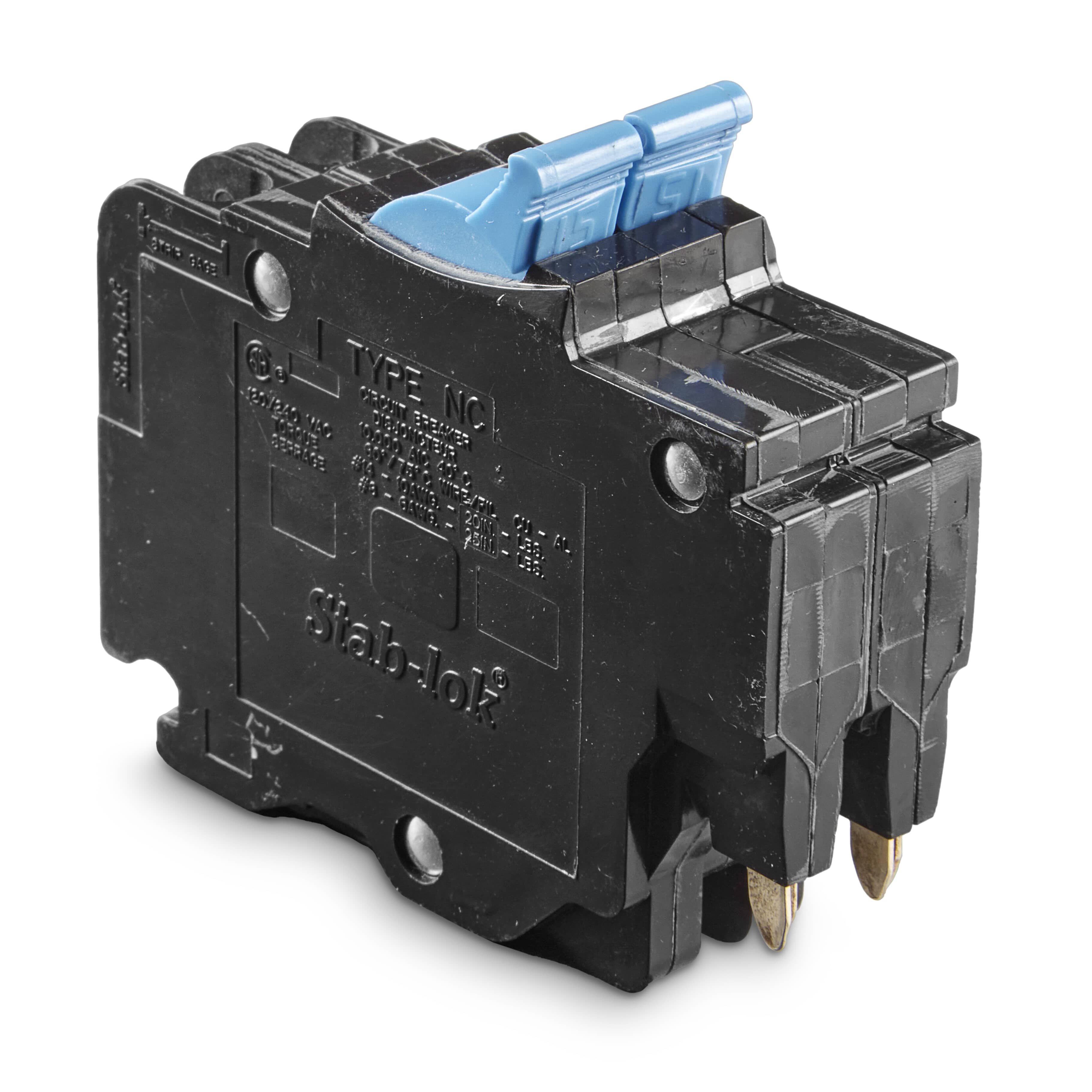 デュアルロック　15ポンド SCHNEIDER ELECTRIC Stab-lok 15 Amp 2 Pole Circuit Breaker | Home