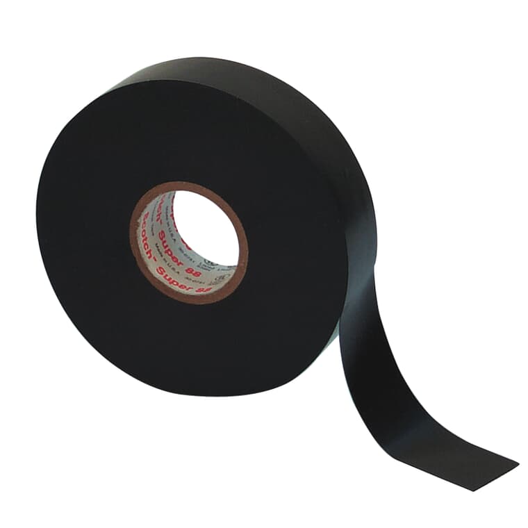 PVC Electrical Tape - Black, 7 mil x 3/4" x 66'