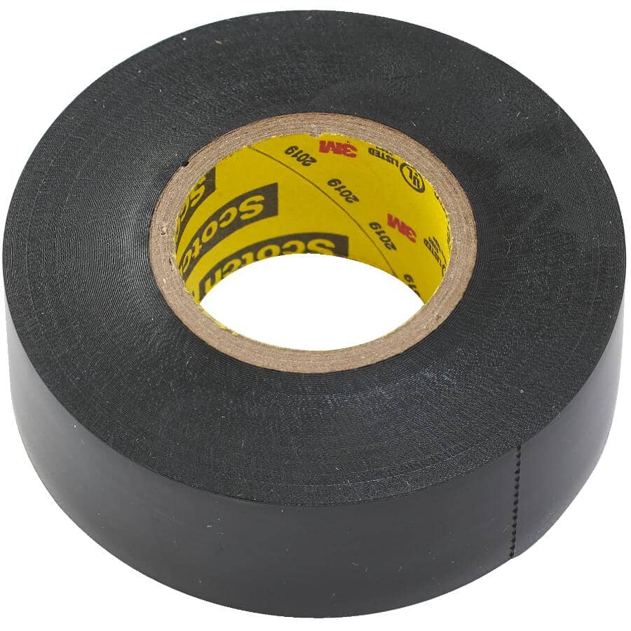 SCOTCH:PVC Electrical Tape - Black, 7 mil x 3/4" x 37.5'