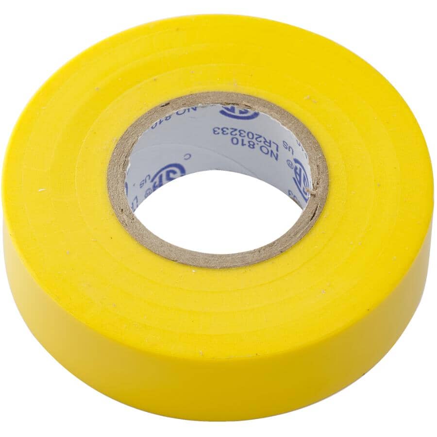10 pack Assorted Colours of 7mil x 3/4" x 60' CSA Approved Electrical Tape 