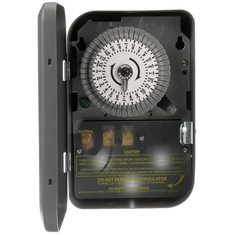 24-Hour SPST Indoor Timer Switch - 120V/40 Amp