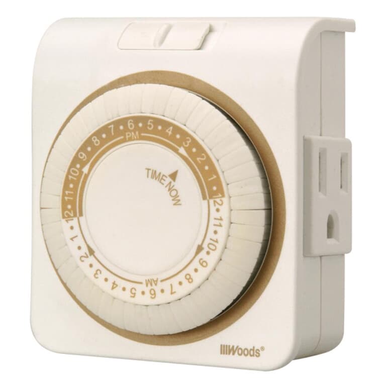 Daily Mechanical Indoor Appliance Timer with 3 Conductors
