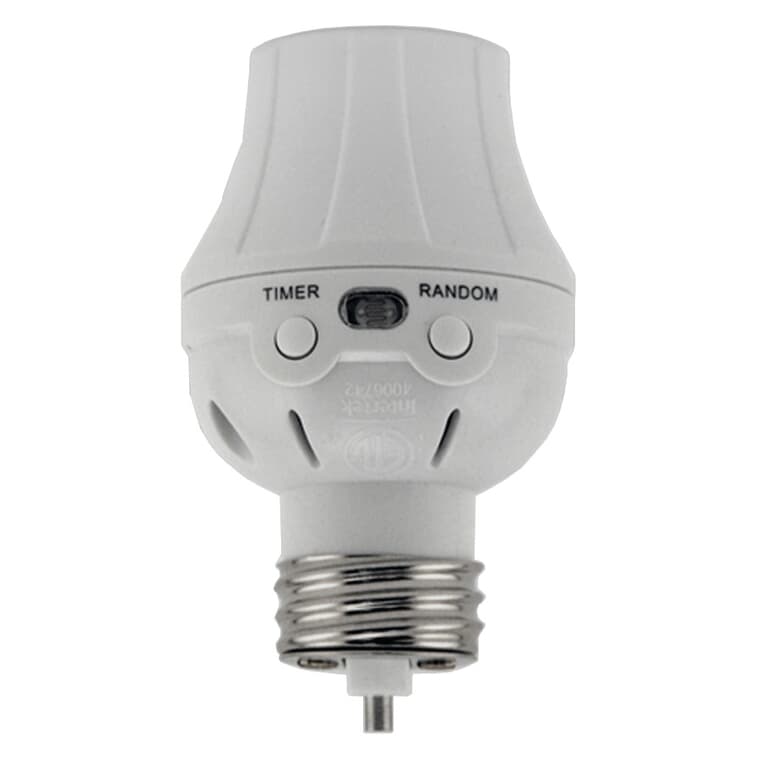 Indoor/Outdoor Photocell Control Light Socket for CFL and LED Light Bulbs