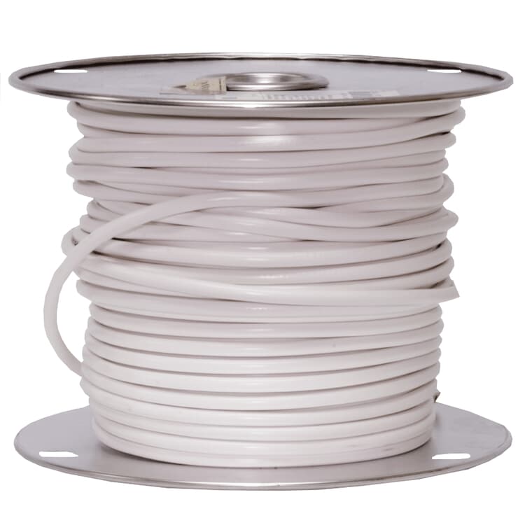 1' White 18/2 SVT Lamp Wire