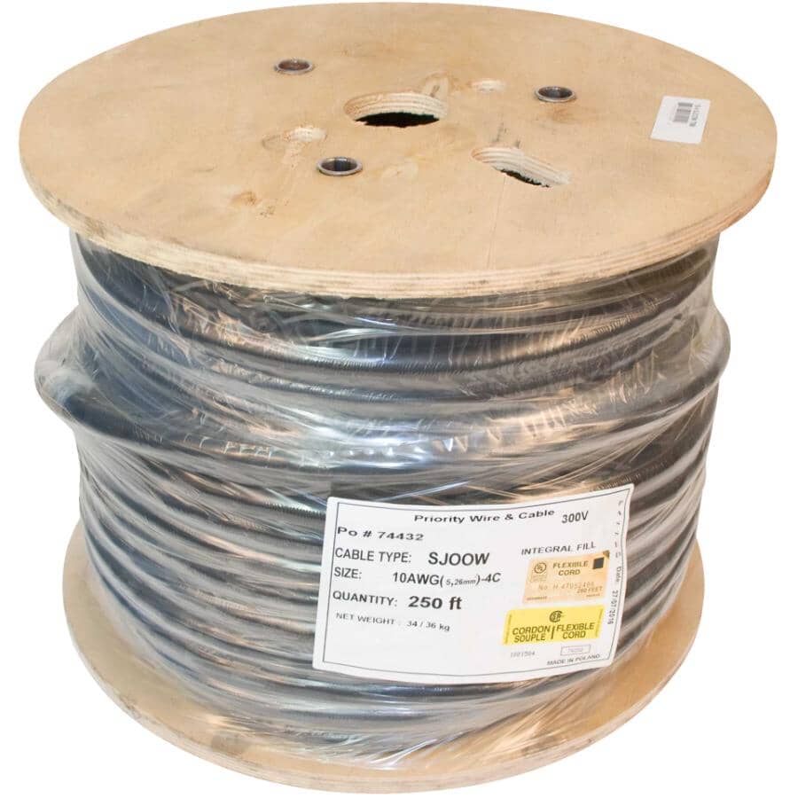 PER FOOT 10/2 SJOOW Portable Power Cable Flexible CPE Jacket Black 300V - Foto 9