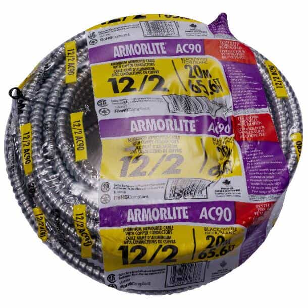 SOUTHWIRE 20M 12/2 AC-90 Armored Cable Home Hardware