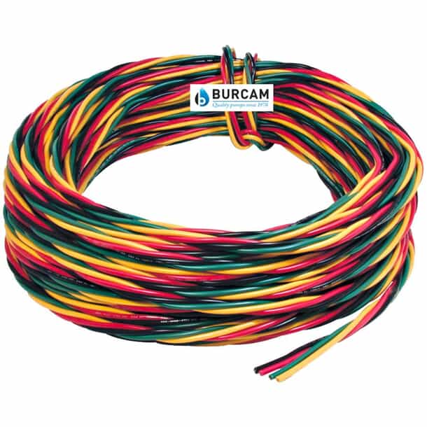 Fil De Pompe Submersible – 12/2 AWG – 50 Pieds – Torsadé – Neuf