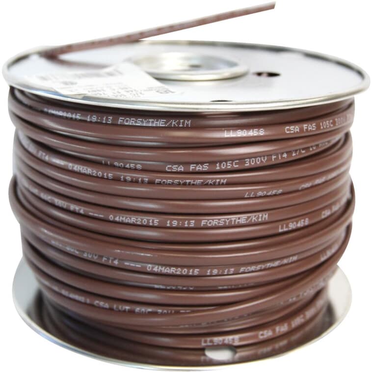 1' Brown 18/2 LVT Thermostat Wire