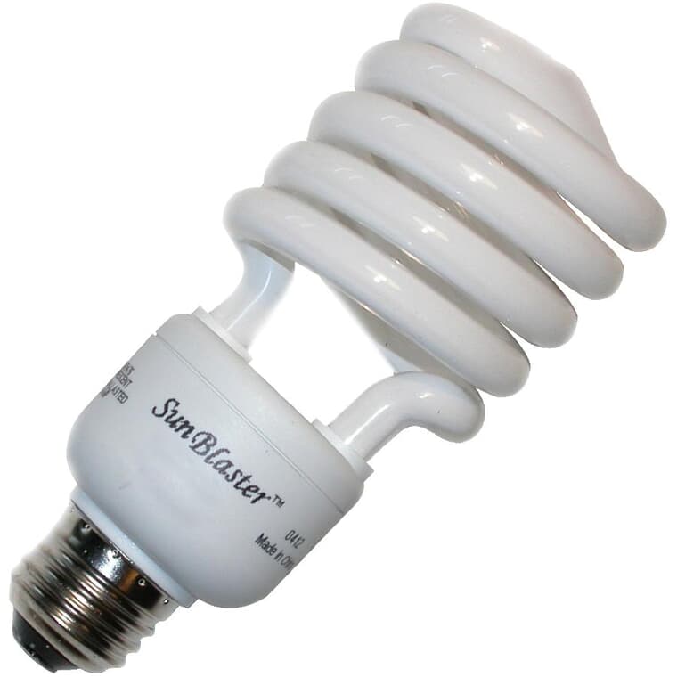 13W Spiral Medium Base 6400k Compact Fluorescent Propagation & Growth Light Bulb