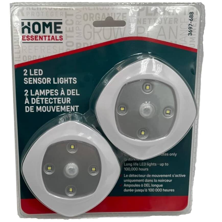 HOME ESSENTIALS Battery Operated LED Motion Sensor Puck Light | Home ...