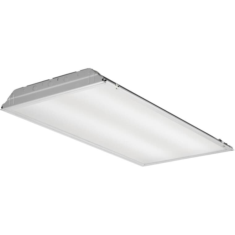 Dimmable LED Troffer Light Fixture - 35.4W, 2' x 4'