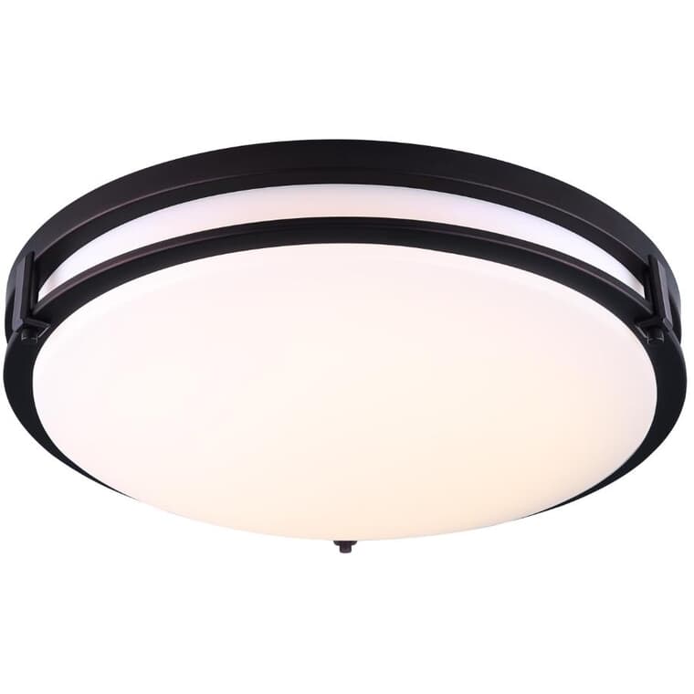 Gilda LED Flush Mount Light Fixture - Oil Rubbed Bronze with Acrylic Lens, 38W, 19"