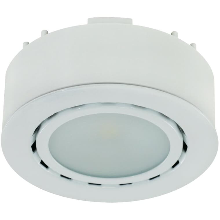 LED Mini Puck Light Fixture - White