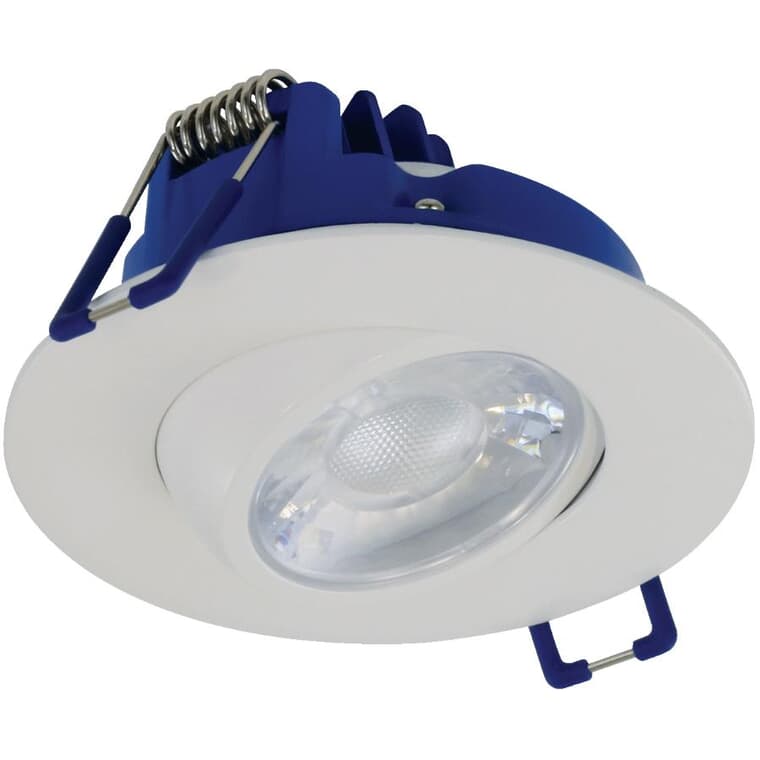Retina LED 3" Gimbal Recessed Pot Light - Warm White, 7W